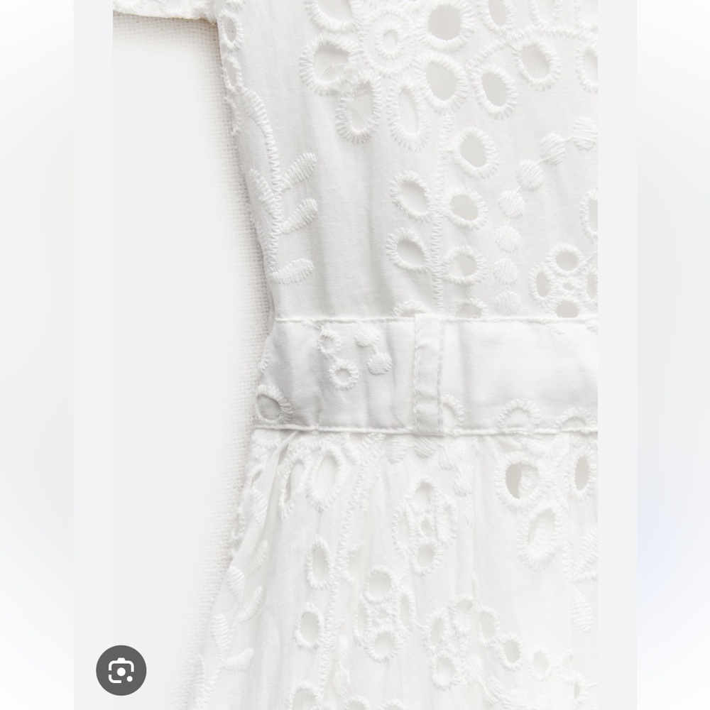 ZARA EMBROIDERED SHIRTDRESS - Picture 8 of 8